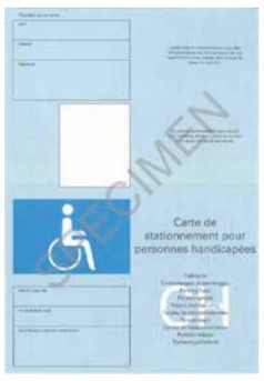 Carte de stationnement handicap